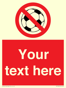 Custom No Ball Games Sign